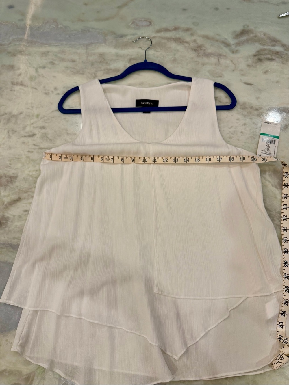 Karen Kane NWT Layered Tank in white - Picture 8 of 8
